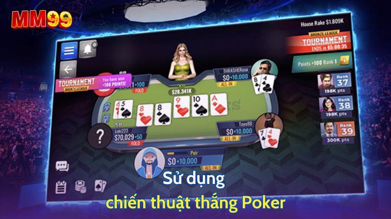 Sử dụng chiến thuật thắng Poker