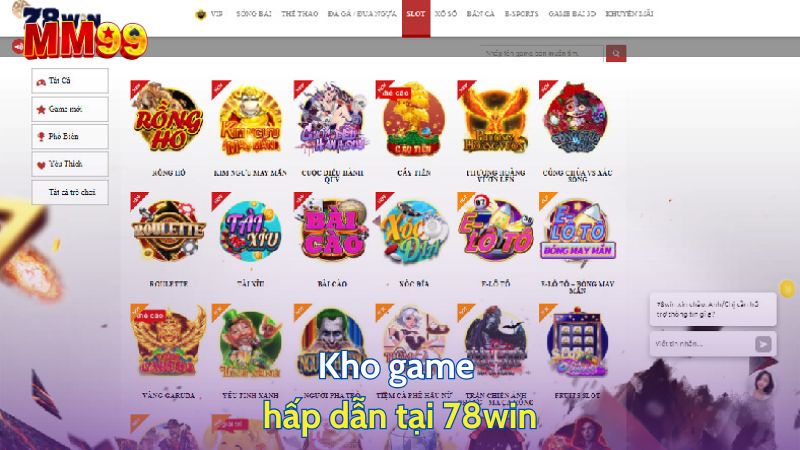 Kho game hấp dẫn tại 78win